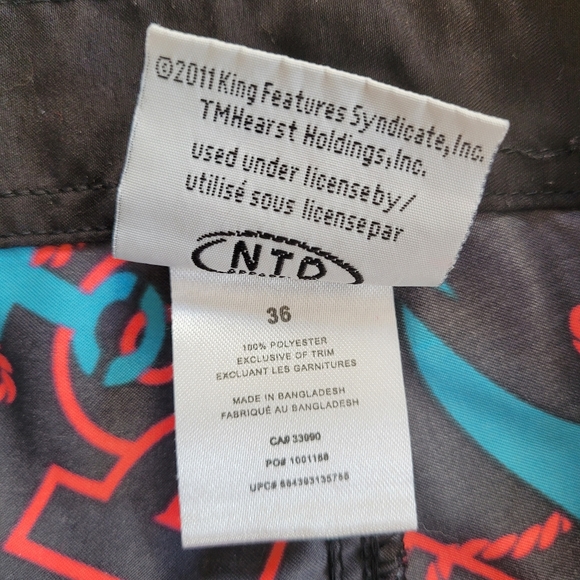 Men's Popeye Shorts Size 36 - Picture 3 of 5